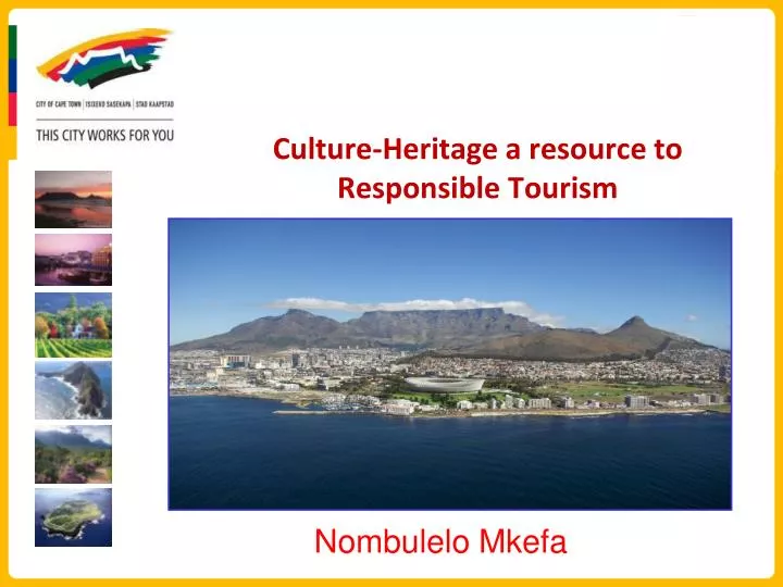 culture heritage a resource to responsible tourism