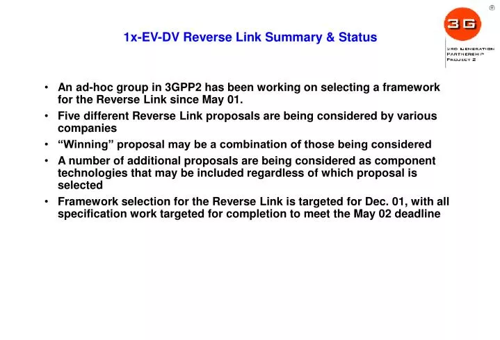 1x ev dv reverse link summary status