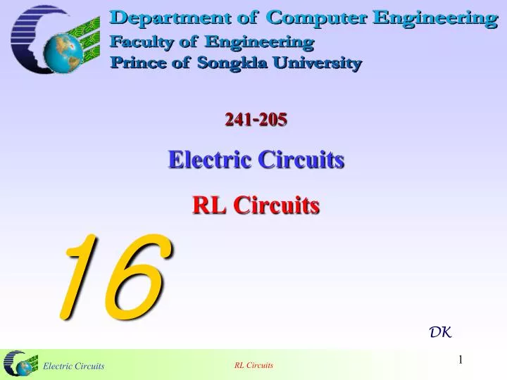 241 205 electric circuits rl circuits