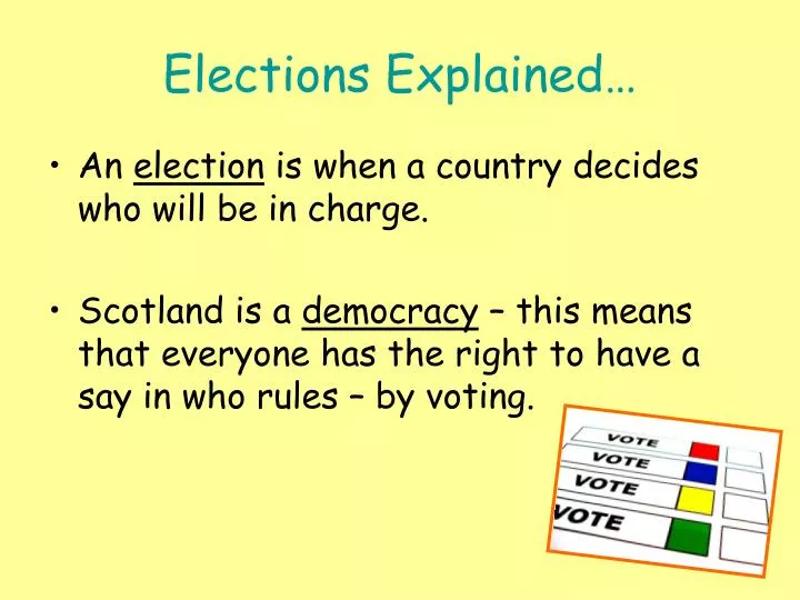 elections explained