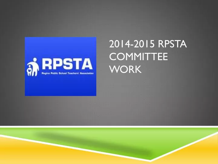 2014 2015 rpsta committee work