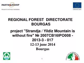 REGIONAL FOREST DIRECTORATE BOURGAS
