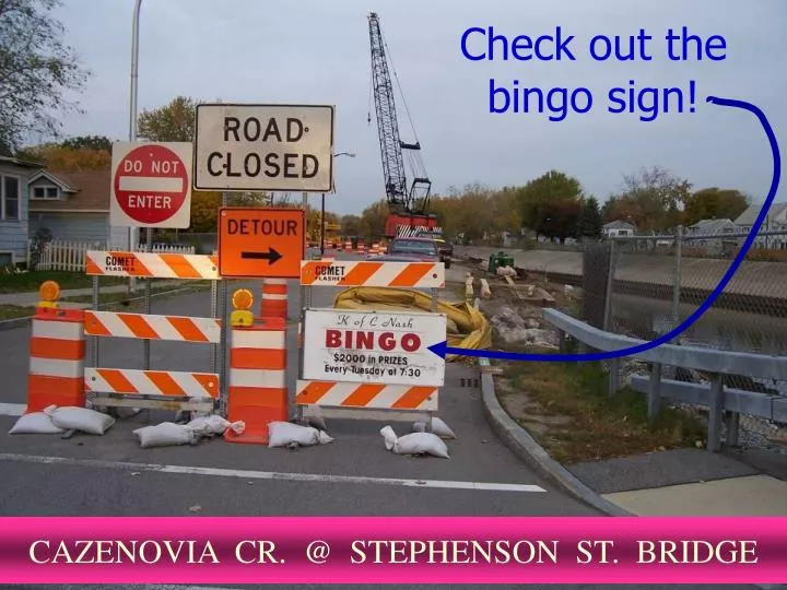 check out the bingo sign