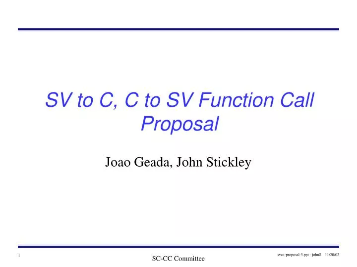 sv to c c to sv function call proposal
