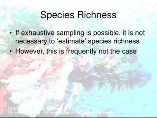 Species Richness