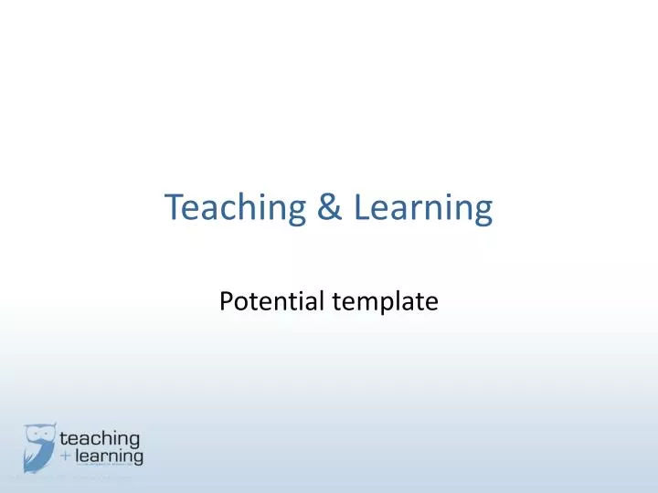 teaching learning
