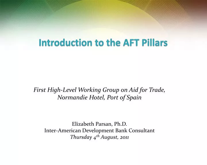introduction to the aft pillars