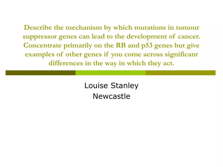 louise stanley newcastle