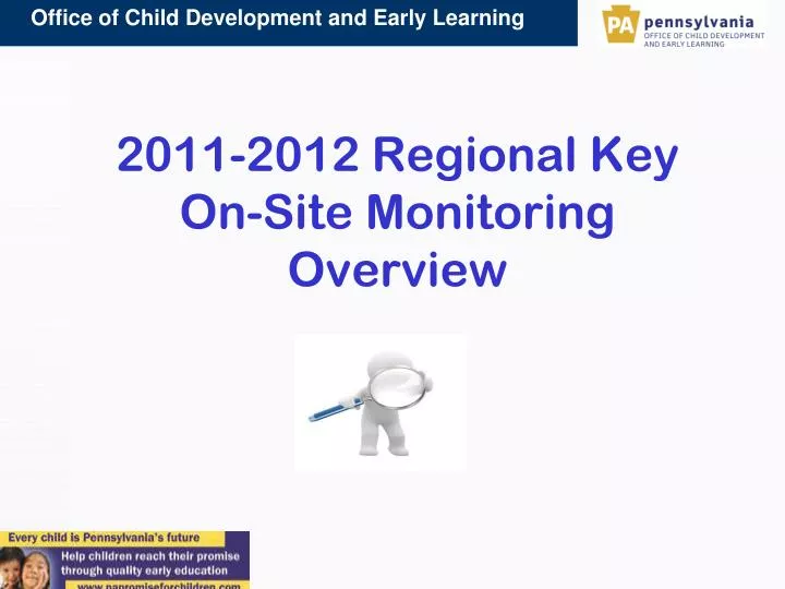 2011 2012 regional key on site monitoring overview