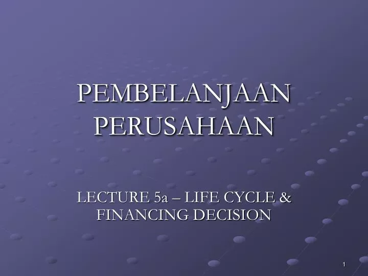 pembelanjaan perusahaan