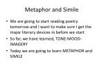 Metaphor and Simile - slide 1
