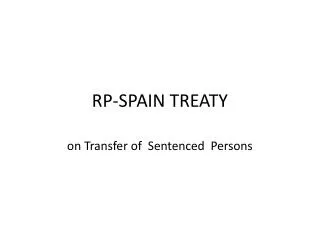 RP-SPAIN TREATY