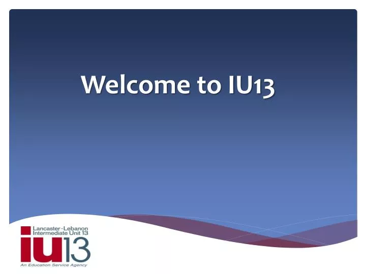 welcome to iu13