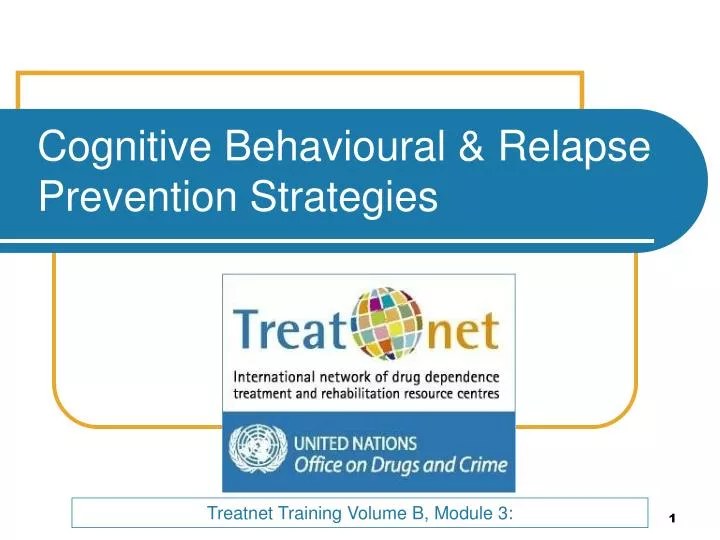 cognitive behavioural relapse prevention strategies
