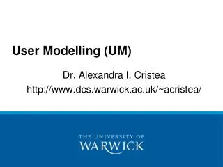 User Modelling (UM)