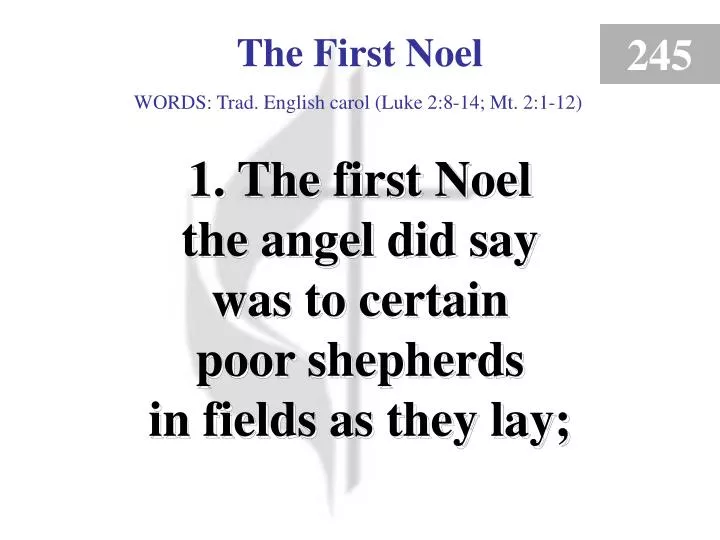the first noel verse 1