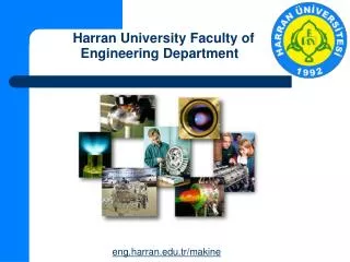 Harran University Faculty of Engineering D epartment