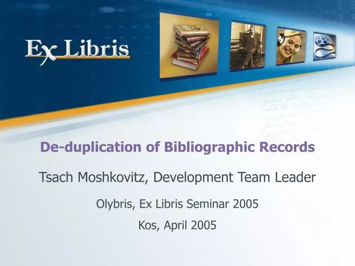 de duplication of bibliographic records