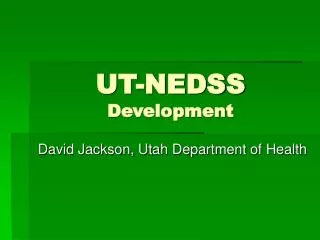 UT-NEDSS Development