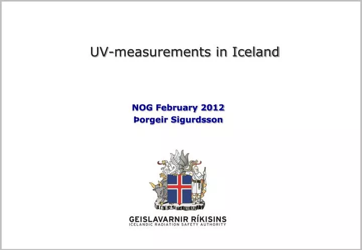 uv measurements in iceland