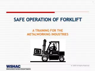 A TRAINING FOR THE METALWORKING INDUSTRIES