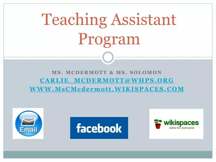 teaching assistant program