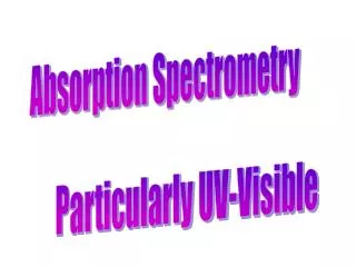 Absorption Spectrometry