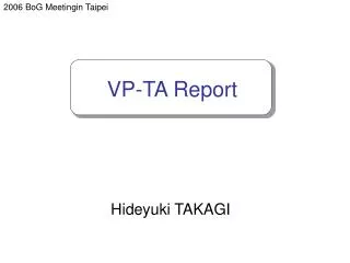 VP-TA Report