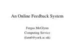 An Online Feedback System - slide 1