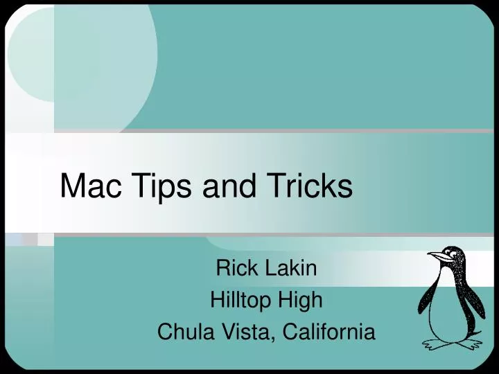 mac tips and tricks