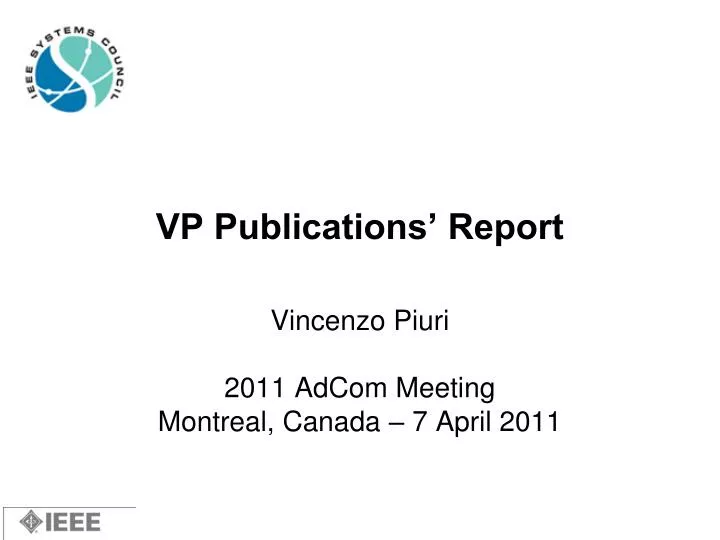 vp publications report