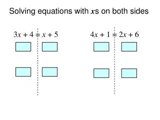 solving equations with x s on both sides