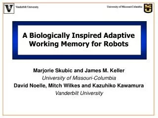 A Biologically Inspired Adaptive Working Memory for Robots