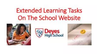 Extended Learning Tasks On The School Website