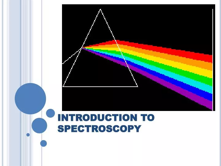 introduction to spectroscopy