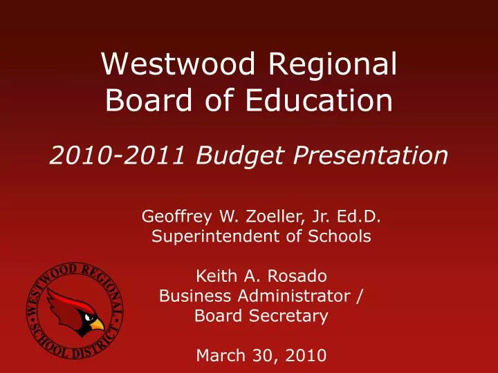 westwood regional board of education