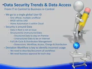 Data Security Trends &amp; Data Access