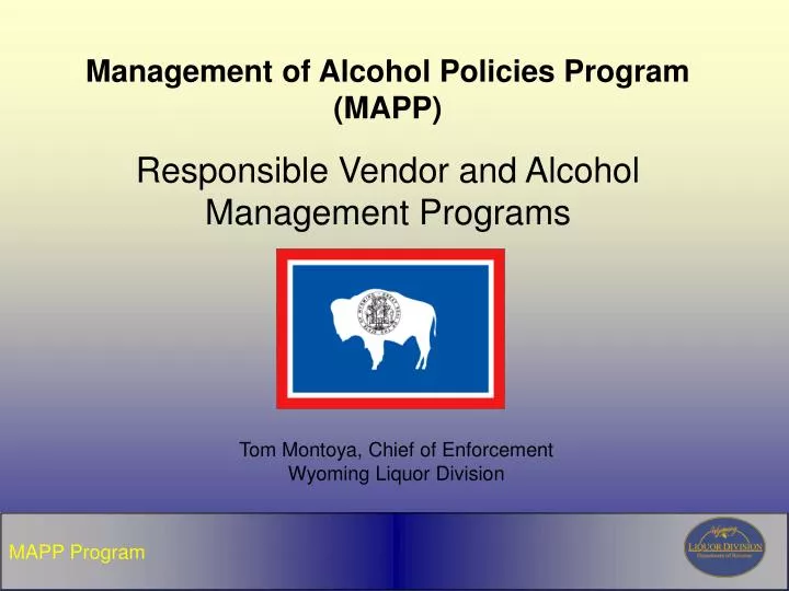 management of alcohol policies program mapp