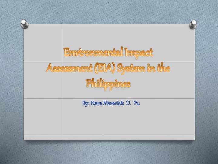 environmental impact assessment eia system in the philippines
