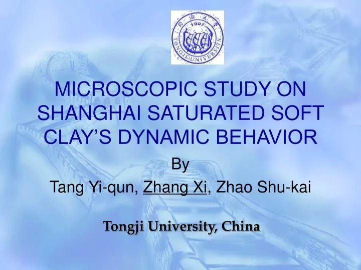 microscopic study on shanghai saturated soft clay s dynamic behavior