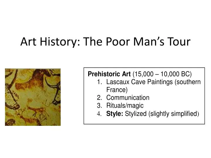 art history the poor man s tour