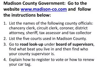 Madison County Government DN