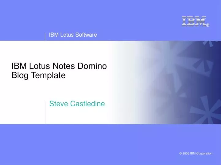 ibm lotus notes domino blog template