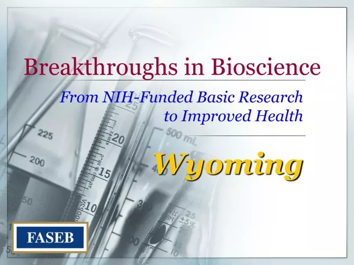 breakthroughs in bioscience