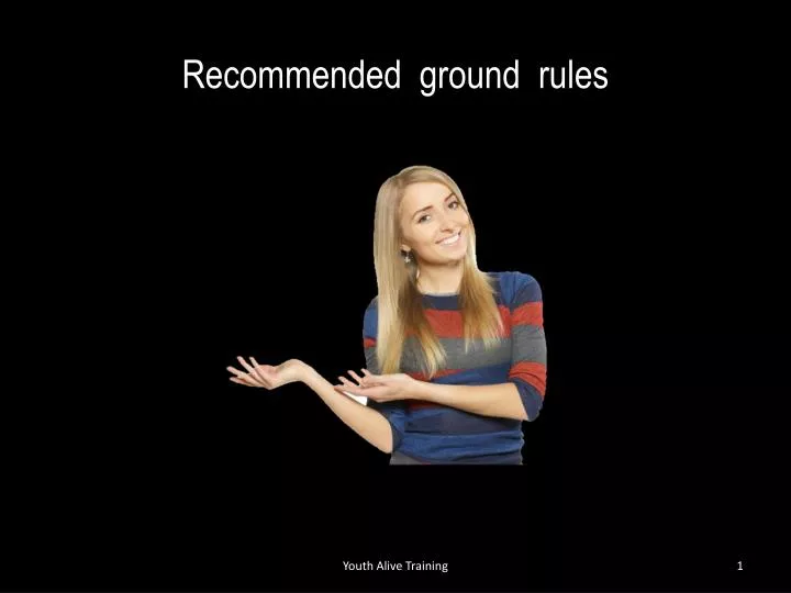 recommended ground rules