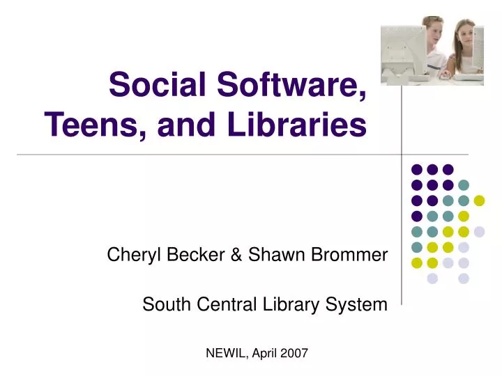 social software teens and libraries