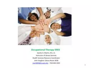 Occupational Therapy 5903