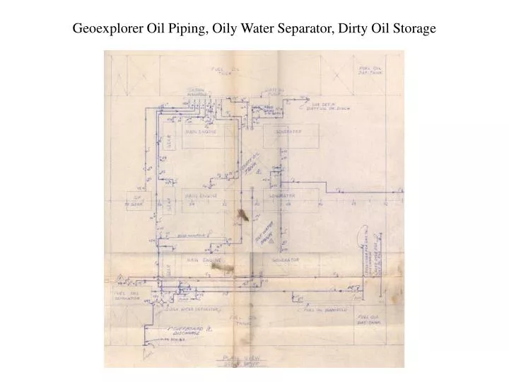 geoexplorer oil piping oily water separator dirty oil storage