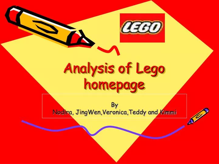 analysis of lego homepage