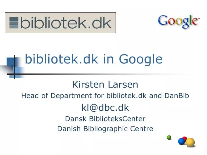bibliotek dk in google